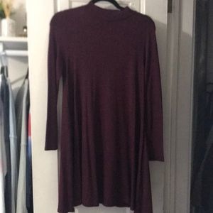 Red , long sleeve dress , size 6